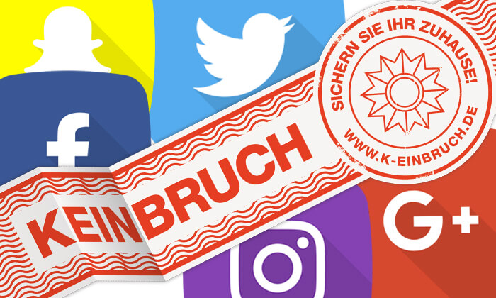 Einbruchschutz-Kampagne K-EINBRUCH auf Social Media.