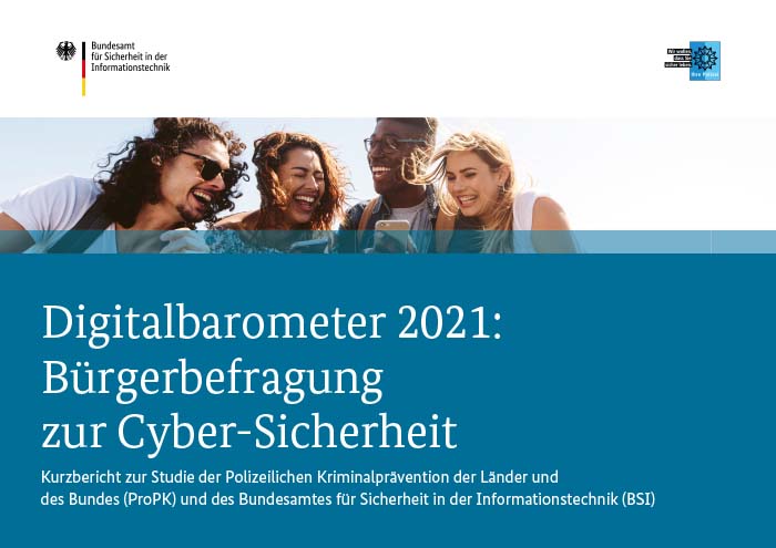 Titelbild: Digitalbarometer 2021 Bürgerbefragung zur Cyber-Sicherheit