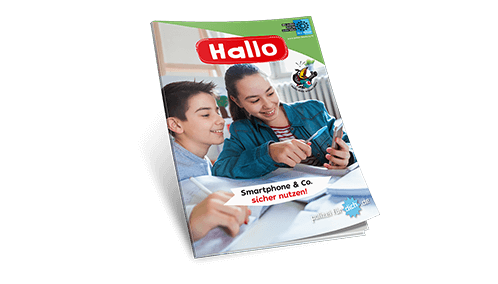 Titelbild: Hallo-Heft "Smartphones sicher nutzen"