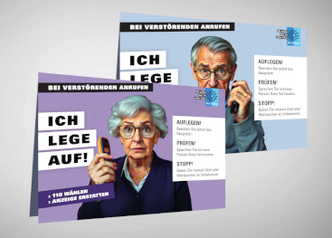 Vorschaubild: Aufsteller Gefahren am Telefon.