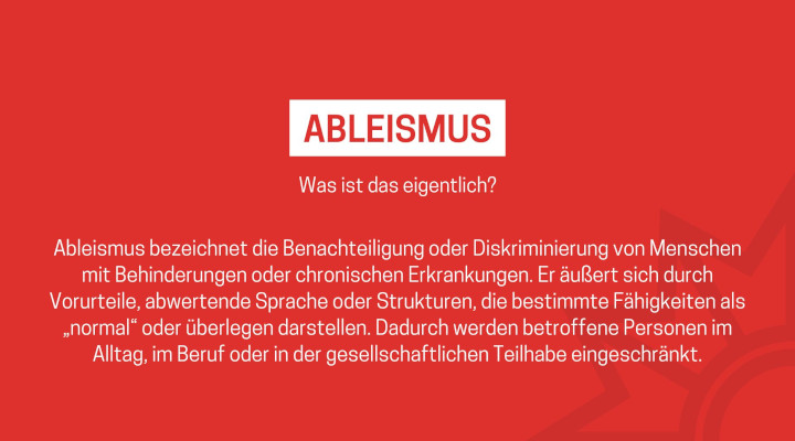 Ableismus Definition Ableismus - Was ist das eigentlich?