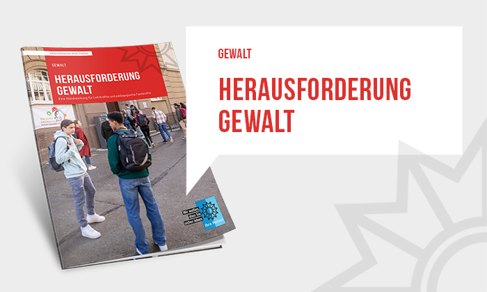 Titelbild Handreichung "Herausforderung Gewalt".