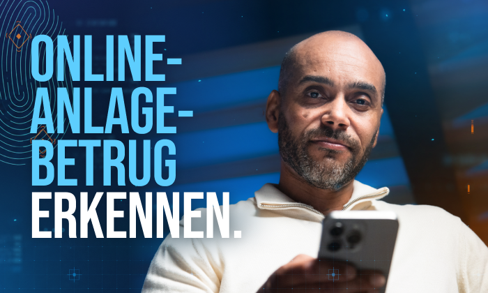 Symbolbild "Online-Anlagebetrug erkennen".