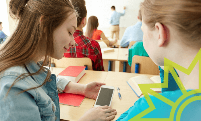Grundschüler gehen wie selbstverständlich mit Smartphones um.