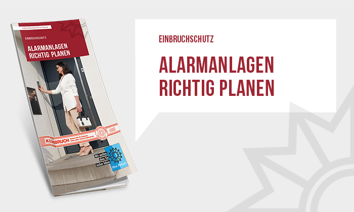 Faltblatt "Alarmanlagen richtig planen".