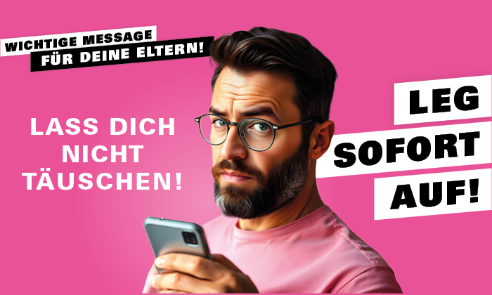 Lass Dich nicht täuschen - leg sofort auf.