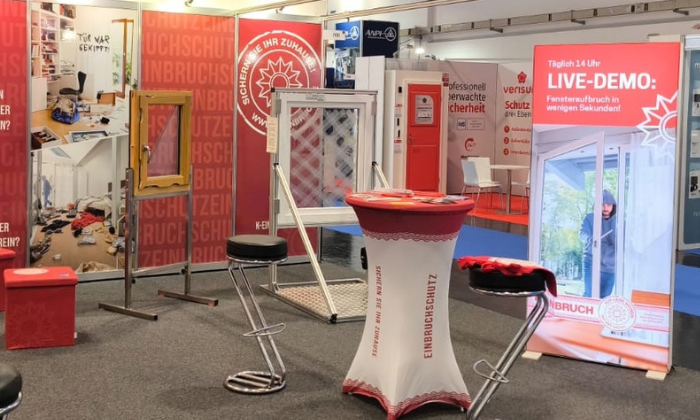 K-EINBRUCH Messestand auf der Security Essen 2026.