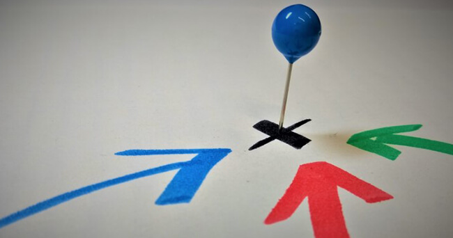 Symbolische Darstellung einer zentralen Koordination für Sicherheitspartnerschaften