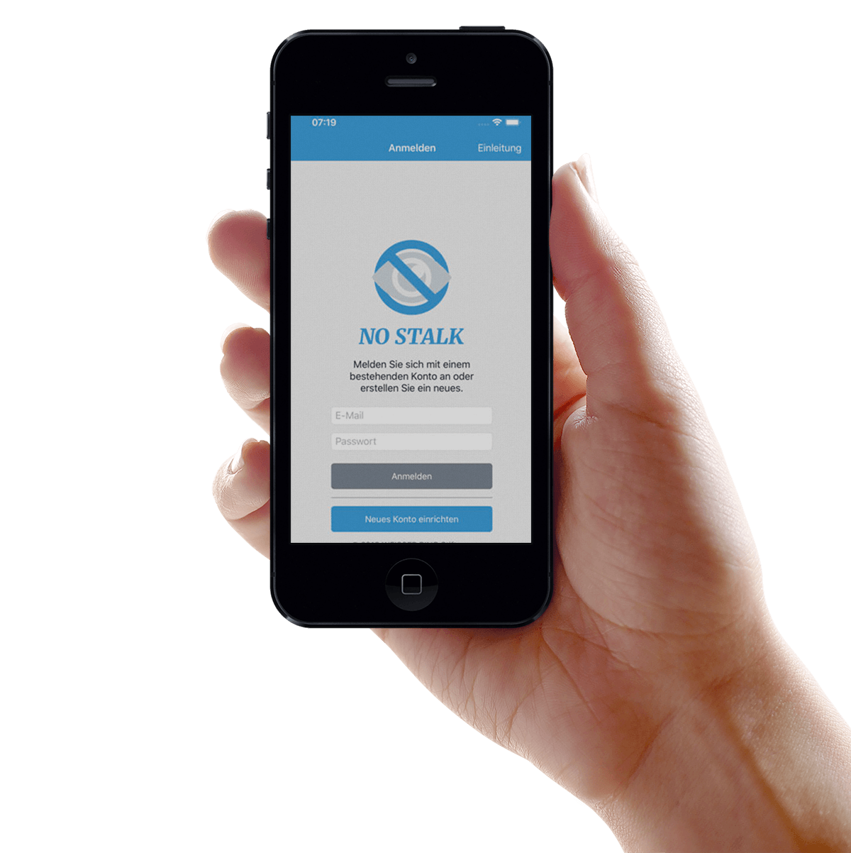 NoStalk-App des Weißen Rings Mockup