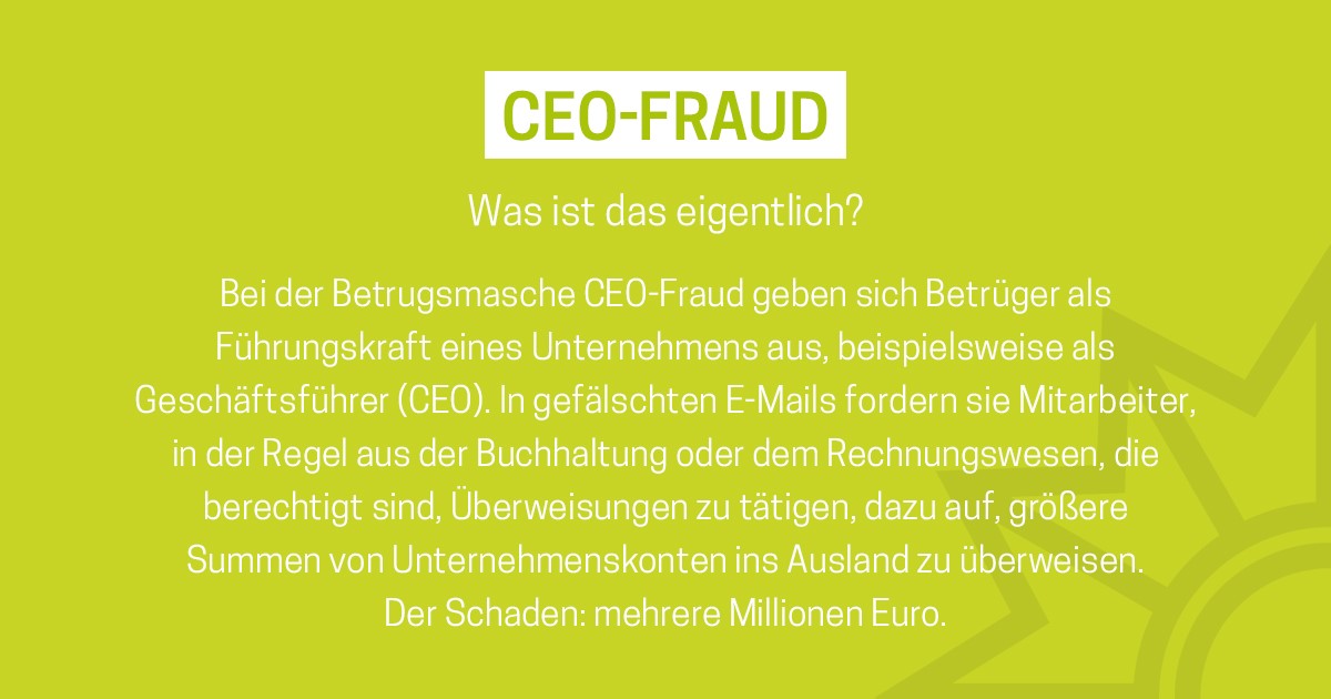 CEO-Fraud - Was ist das eigentlich?