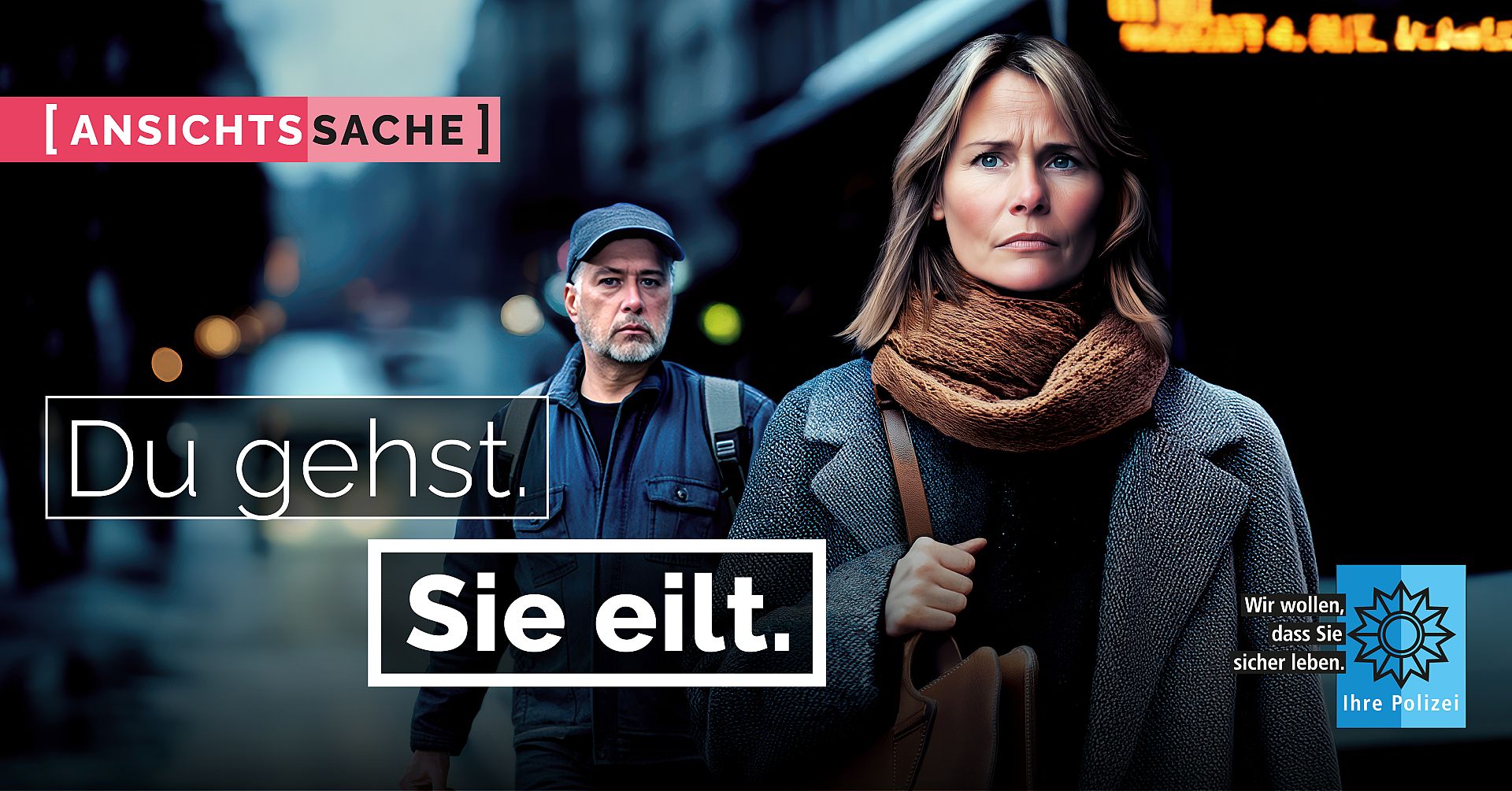 AnsichtsSache: Du gehst. Sie eilt.
