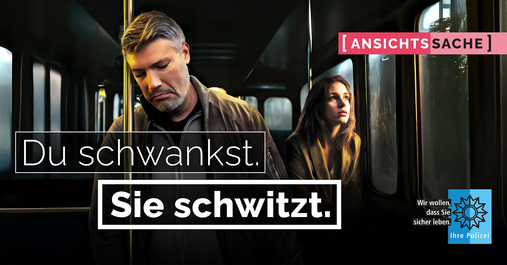 Du schwankst. Sie schwitzt. #AnsichtsSache
