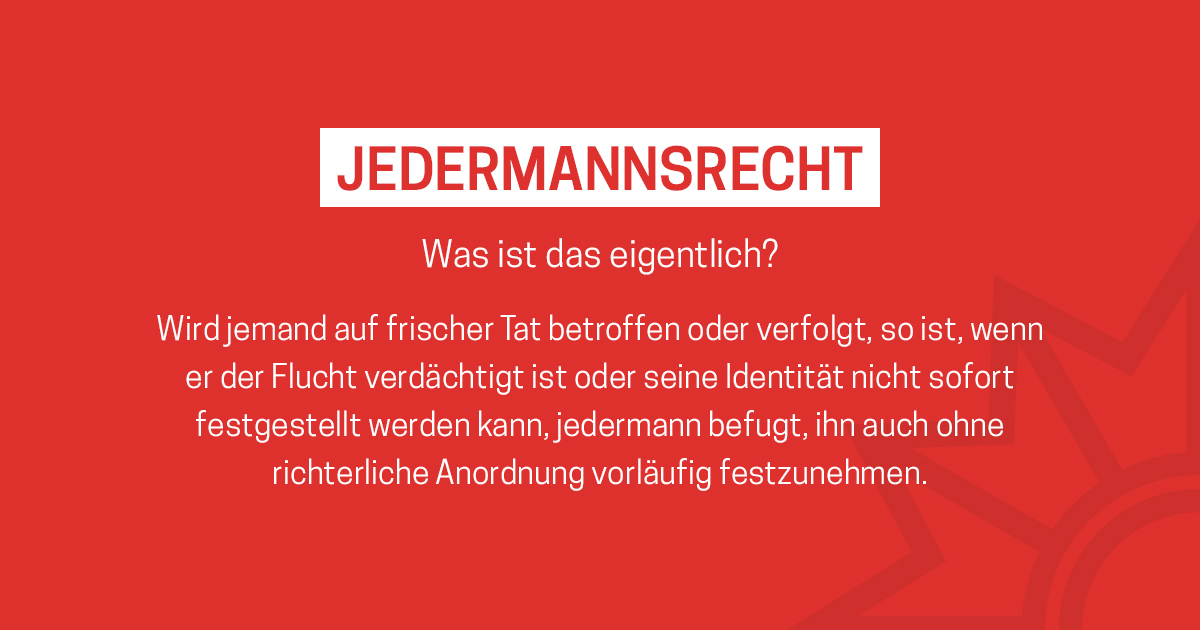 Facebook Post Definition Jedermannsrecht