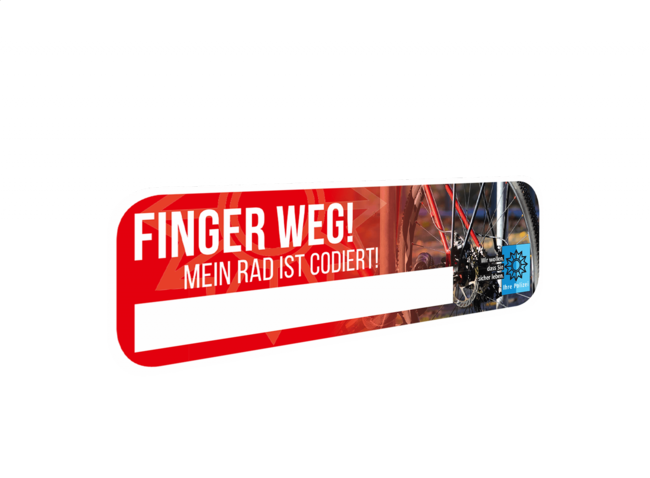 Produktbild "Finger weg! Mein Rad ist codiert"