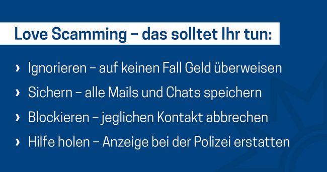 Tipps gegen Love-Scamming.